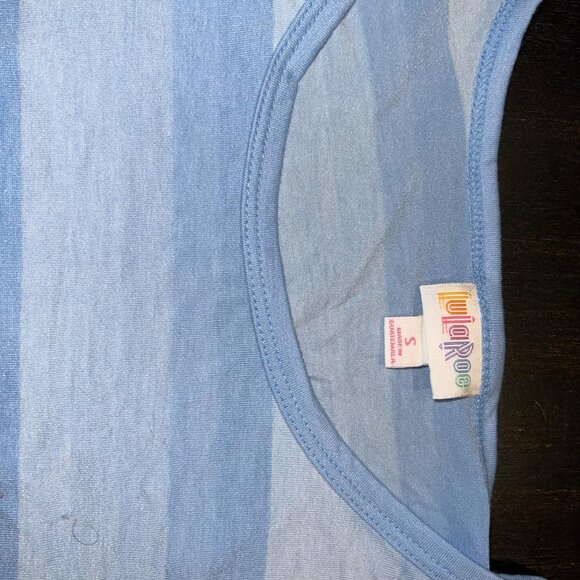 Blue Striped Layering Top - NWT - Picture 2 of 2